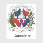 ドミニカ共和国の紋章（1860年） シール (シート)