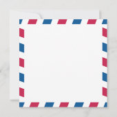 ドミニカ共和国の航空便の結婚式の日付を保存 セーブザデート (裏面)