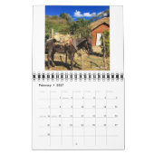 ドミニカ共和国の色 カレンダー (2月 2027)