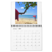 ドミニカ共和国の色 カレンダー (1月 2027)