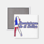 ドミニカ共和国は四角い磁石の方が良い マグネット (正面/裏面)