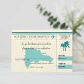 ドミニカ共和国への出発案内 出席確認カード 出欠カード (スタンド正面)