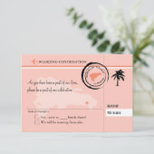 ドミニカ共和国への出発案内 出席確認カード 出欠カード (スタンド正面)