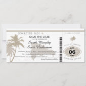 ドミニカ共和国への搭乗券の保存 セーブザデート (正面)