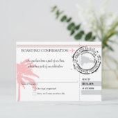 ドミニカ共和国への搭乗券の出欠確認 招待状 (スタンド正面)