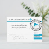 ドミニカ共和国への搭乗券 RSVP (スタンド正面)