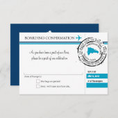 ドミニカ共和国への搭乗券 RSVP (正面/裏面)