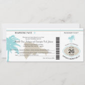 ドミニカ共和国への搭乗結婚パス 招待状 (正面)