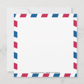 ドミニカ共和国エアメール誕生祝い セーブザデート (裏面)