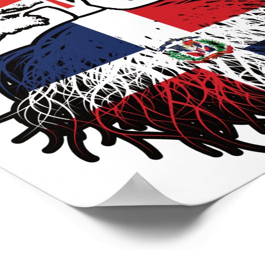 ドミニカ共和国カナダの木 ポスター (角)