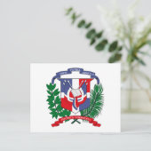 ドミニカ共和国コートオブアームズ葉書 ポストカード (スタンド正面)