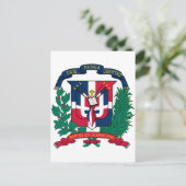 ドミニカ共和国コートオブアームズ ポストカード (スタンド正面)