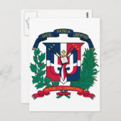 ドミニカ共和国コートオブアームズ ポストカード (正面/裏面)
