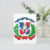 ドミニカ共和国コートオブアームズ ポストカード (スタンド正面)