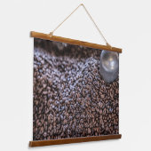 ドミニカ共和国コーヒー豆 吊り下げ型タペストリー (傾斜あり)