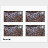 ドミニカ共和国コーヒー豆 長方形シール (シート)