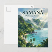 ドミニカ共和国サマナ半島 ポストカード (正面/裏面)