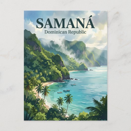 ドミニカ共和国サマナ半島 ポストカード (正面)