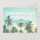 ドミニカ共和国トロピカルビーチ日程の保存 案内ポストカード (正面)
