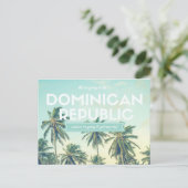 ドミニカ共和国トロピカルビーチ日程の保存 案内ポストカード (スタンド正面)