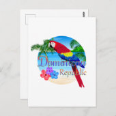 ドミニカ共和国トロピカル ポストカード (正面/裏面)