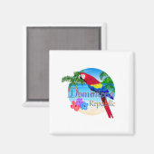 ドミニカ共和国トロピカル マグネット (正面/裏面)