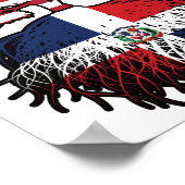 ドミニカ共和国ドミニカ系アメリカ合衆国ツリー ポスター (角)