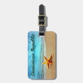 ドミニカ共和国ヒトデ ラゲッジタグ (正面縦)