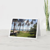 ドミニカ共和国ビーチカリブの景観 カード (正面)