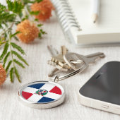 ドミニカ共和国フラグキーチェーン キーホルダー (側面)