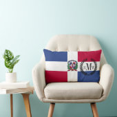 ドミニカ共和国フラグ ランバークッション (椅子)