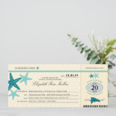 ドミニカ共和国ブライダルシャワー搭乗券 招待状 (スタンド正面)