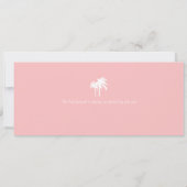 ドミニカ共和国ブラウン及びピンクへの搭乗券 招待状 (裏面)