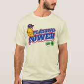 ドミニカ共和国プラタノパワーLIBREラベルTシャツ Tシャツ (正面)