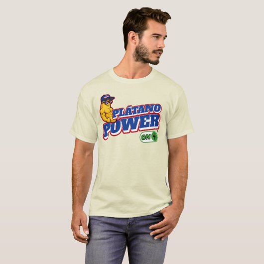 ドミニカ共和国プラタノパワーLIBREラベルTシャツ Tシャツ (正面フル)