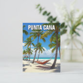 ドミニカ共和国プンタカナビーチ旅行 ポストカード (スタンド正面)