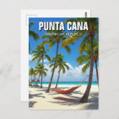 ドミニカ共和国プンタカナビーチ旅行 ポストカード (正面/裏面)