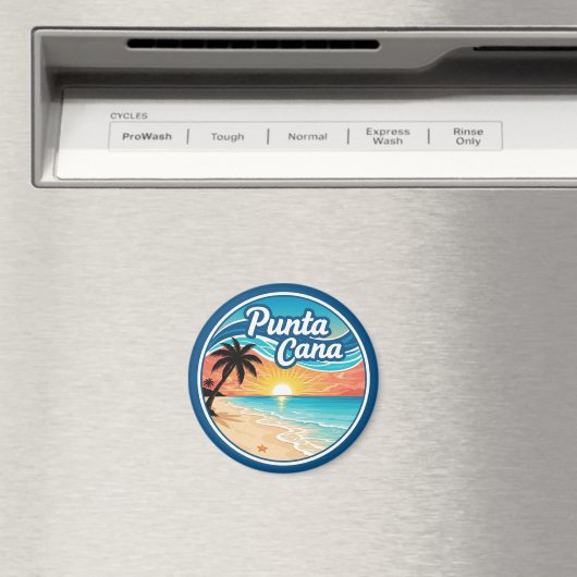 ドミニカ共和国プンタカナビーチ旅行 マグネット (インサイチュ (食洗機))