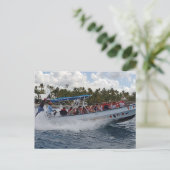 ドミニカ共和国ポストカードのスピードボート ポストカード (スタンド正面)