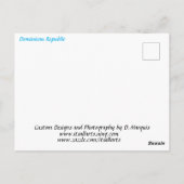 ドミニカ共和国ポストカードのスピードボート ポストカード (裏面)