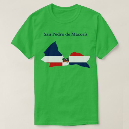 ドミニカ共和国マコリス省サン・ペドロ Tシャツ (デザイン正面)