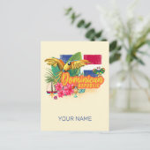 ドミニカ共和国レトロカリブのアイランドオウム シーズンポストカード (スタンド正面)