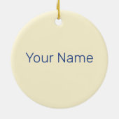 ドミニカ共和国レトロカリブのアイランドオウム セラミックオーナメント (裏面)