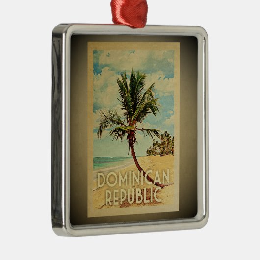 ドミニカ共和国ヴィンテージトラベルオーナメント メタルオーナメント (右)