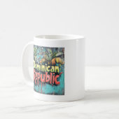 ドミニカ共和国代表グラフィティビベス：アイランド通りアートEd コーヒーマグカップ (正面左)