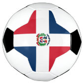 ドミニカ共和国国旗のサッカーボール サッカーボール (回転)