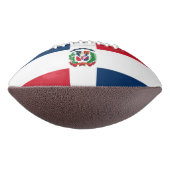ドミニカ共和国国旗のサッカー アメリカンフットボール (回転90)