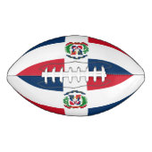 ドミニカ共和国国旗のサッカー アメリカンフットボール (正面)