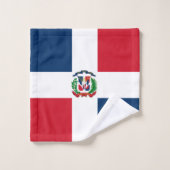 ドミニカ共和国国旗のタオル バスタオルセット (ウォッシュタオル)