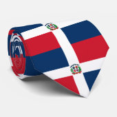 ドミニカ共和国国旗のネックタイ ネクタイ (ロール)